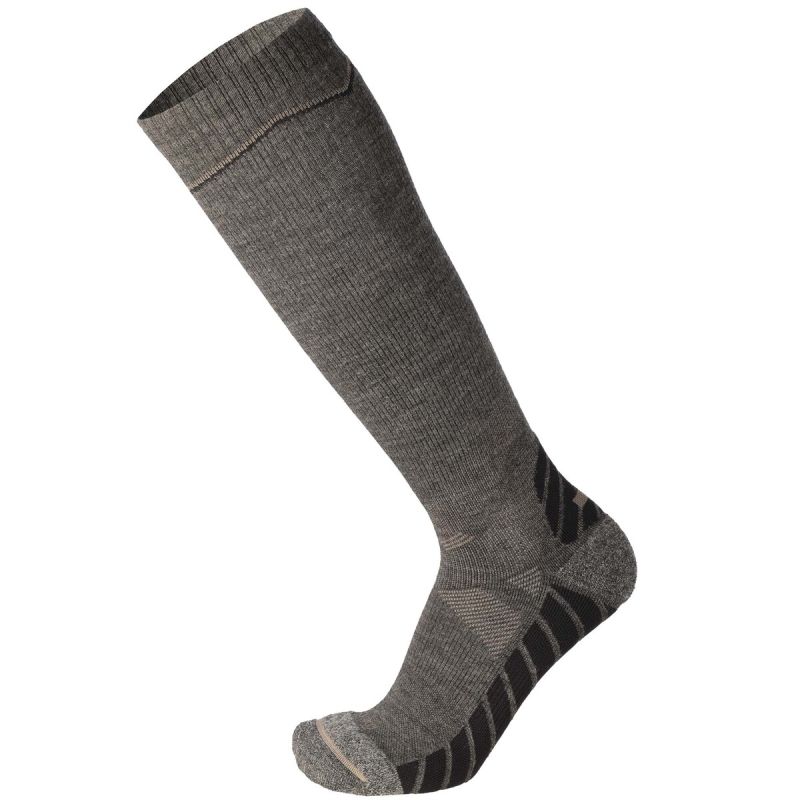 Calza Trek Lunga Medium Weight Merino Antracite Mel Nero